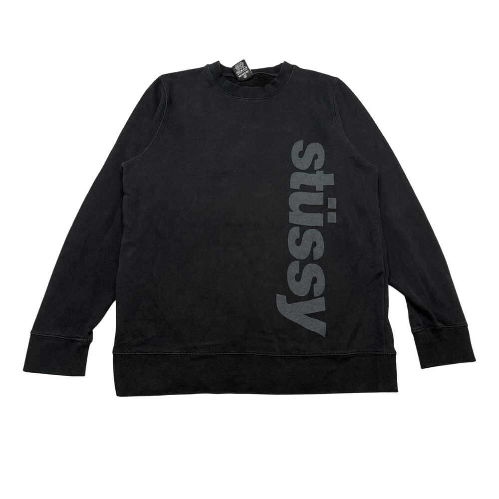 Vintage Stussy Vertical Logo Sweatshirt Men's Medium Surf Skater 90s Y2K